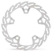 Rotor de freno fijo Flame — 320 mm, patrón de 5 agujeros, 4,5 mm grosor, Plata