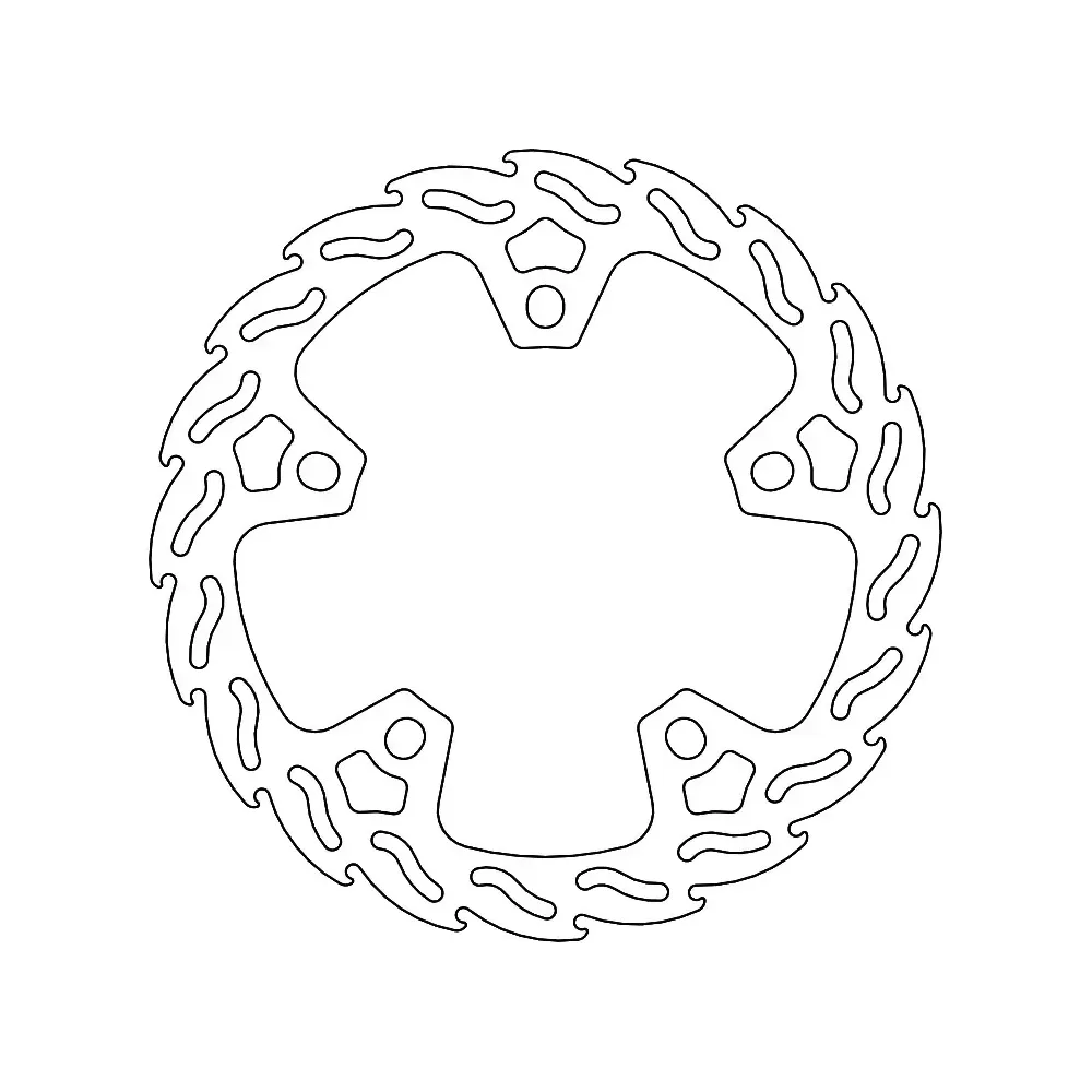 Rotor de freno fijo Flame — 320 mm, patrón de 5 agujeros, espesor 4,5 mm