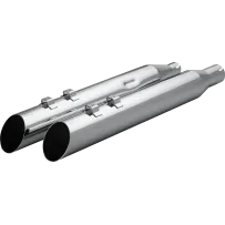 Silenciadores HP-Plus® Slip-On — 4" de diámetro exterior, extremo inclinado, cromado, par