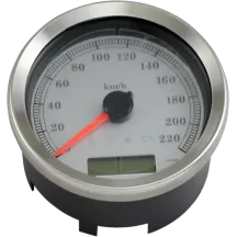 4” Programmable Electronic Speedometer — 10.7 cm (4”), 0–220 km/h (0–137 mph)