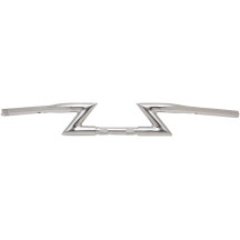 Manillar estilo Z de 1-1/4" — Diámetro 32 mm (1-1/4"), ancho 31", elevación 2-3/4", cromo