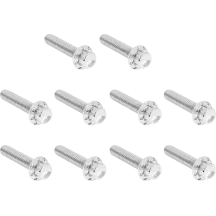 Cam Cover/Point Cover Titanium 12-Point Bolt Kit — 12-point, Titanium, Silver