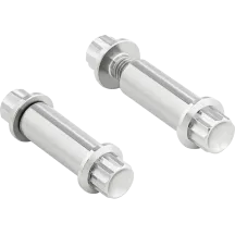 Foot Peg Titanium 12-Point Bolt Kit — Silver, Polished