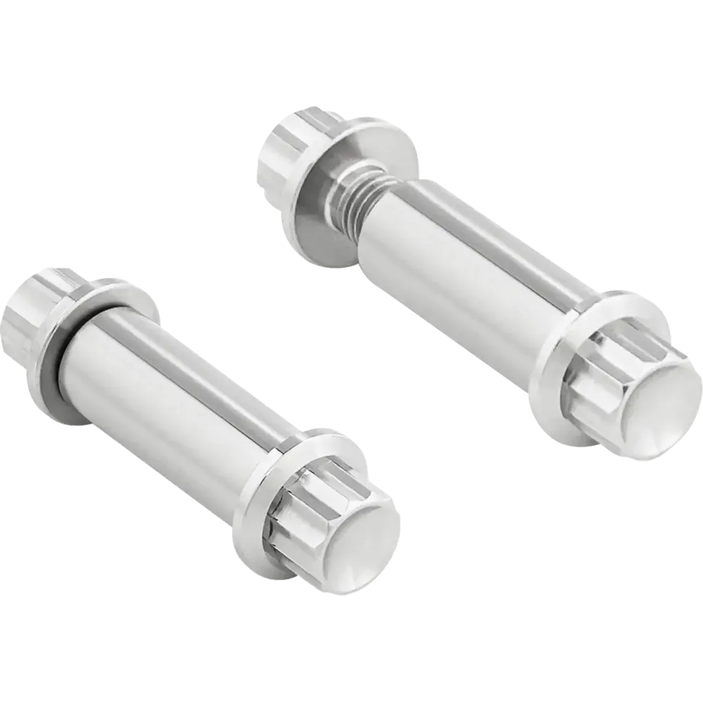 Foot Peg Titanium 12-Point Bolt Kit — Silver, Polished