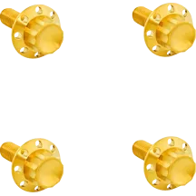 Titanium 12-Point Windshield Bolts — Gold, fits Road Glide models