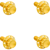 Titanium 12-Point Windshield Bolts — Gold, fits Road Glide models