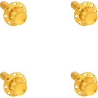 12-Point Windshield Bolt Kit — Gold, Titanium