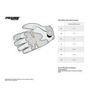 Guantes MX1™ — 3XL, Blanco/Negro