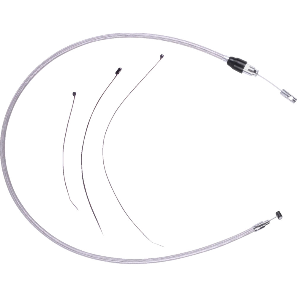 Cable de embrague con conexión rápida — 117 cm (46\"), cromado, plata