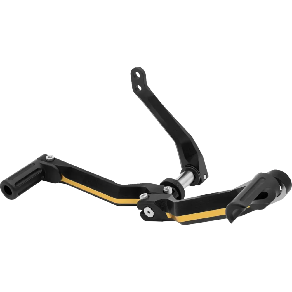 Palanca de cambio talón/punta — Negro, Dorado