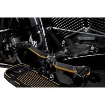 Palanca de cambio talón/punta — Negro, Dorado