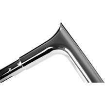 Manillar EZ Install de 1-1/4\" con parte superior puntiaguda — abrazadera 1-1/4\", elevación 16\", ancho 35\", Cromo