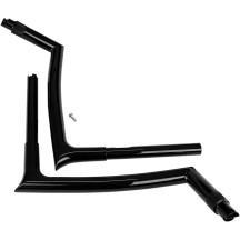 1-1/4" EZ Install Pointed Top Handlebar — 32 mm (1-1/4") clamping diameter, 26 cm (10-1/4") center width, Black gloss