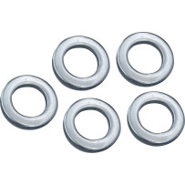 Chrome Axle Washer — 25.4 mm (1") ID, 41.33 mm (1.63") OD, 0.24" width, rear, 5-pack