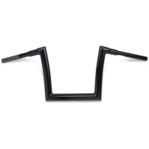 Manillar tipo strip de 1-1/2" — abrazadera 38 mm (1-1/2"), elevación 11", ancho 32", negro brillo