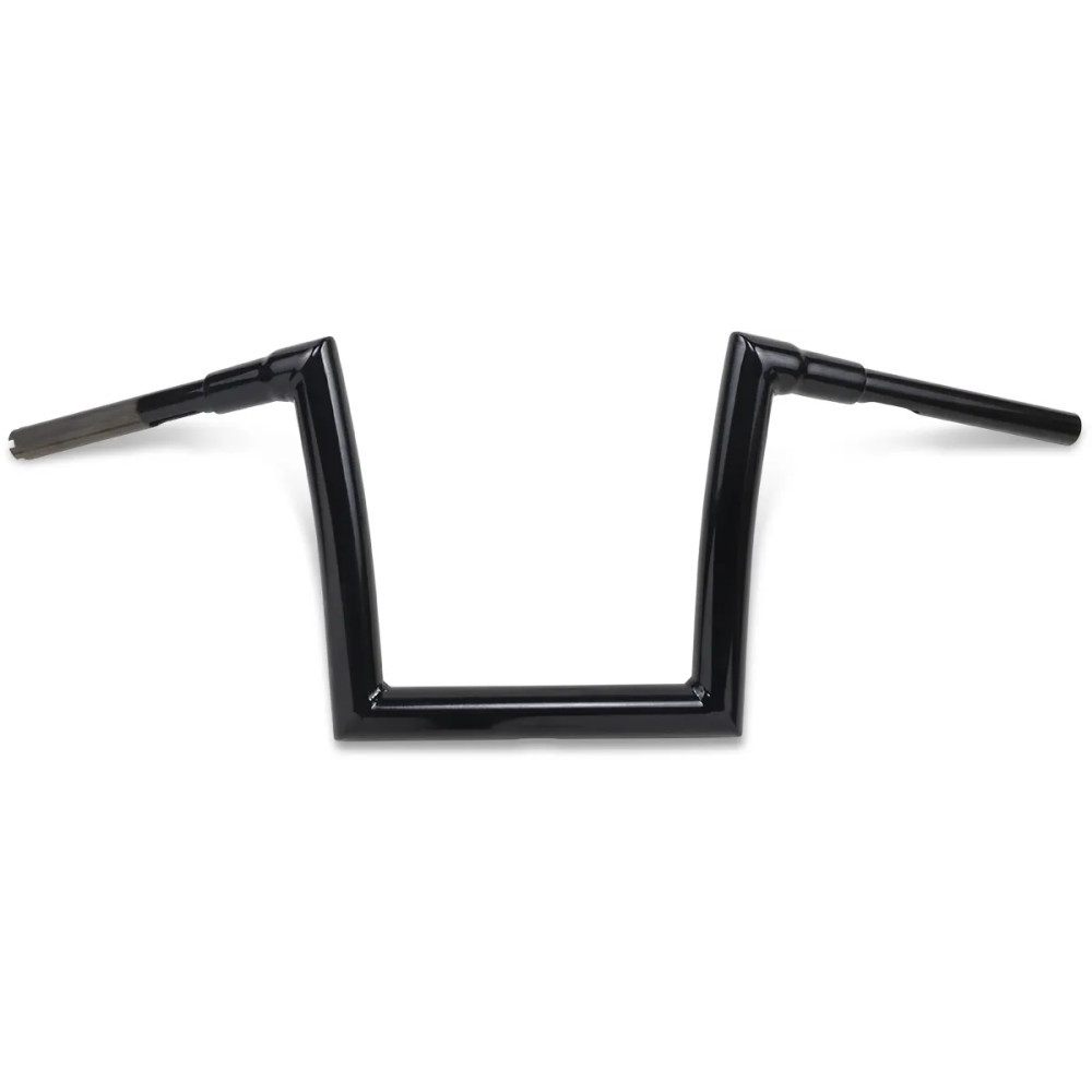 Manillar tipo strip de 1-1/2" — abrazadera 38 mm (1-1/2"), elevación 11", ancho 32", negro brillo