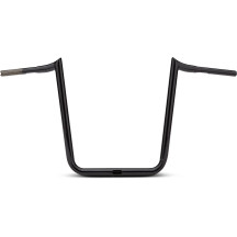 Manillar Hefty Prime Ape 1-1/4" — 32 mm (1-1/4"), elevación 18", ancho 35-1/2", Negro brillo