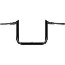 Manillar Grande Prime Ape Hanger 1-1/2" — abrazadera 38 mm, elevación 12", anchura 38-1/2", negro brillante