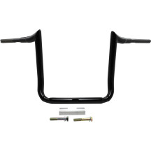 Manillar Grande Prime Ape Hanger 1-1/2" — abrazadera 1-1/2", alzamiento 14", ancho 38-1/2", negro brillo