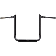 Manillar Ape Hanger Grande Prime 1-1/2" — 1-1/2" abrazadera, 16" alzada, 38-1/2" ancho, negro brillo