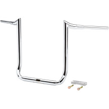 Manillar Ape Hanger Grande Prime 1-1/2" — abrazadera 38 mm (1-1/2"), alzada 18", Cromado