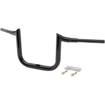 Manillar Ape Hanger Grande Prime de 1-1/2" — abrazadera 1-1/2", subida 10", negro brillante