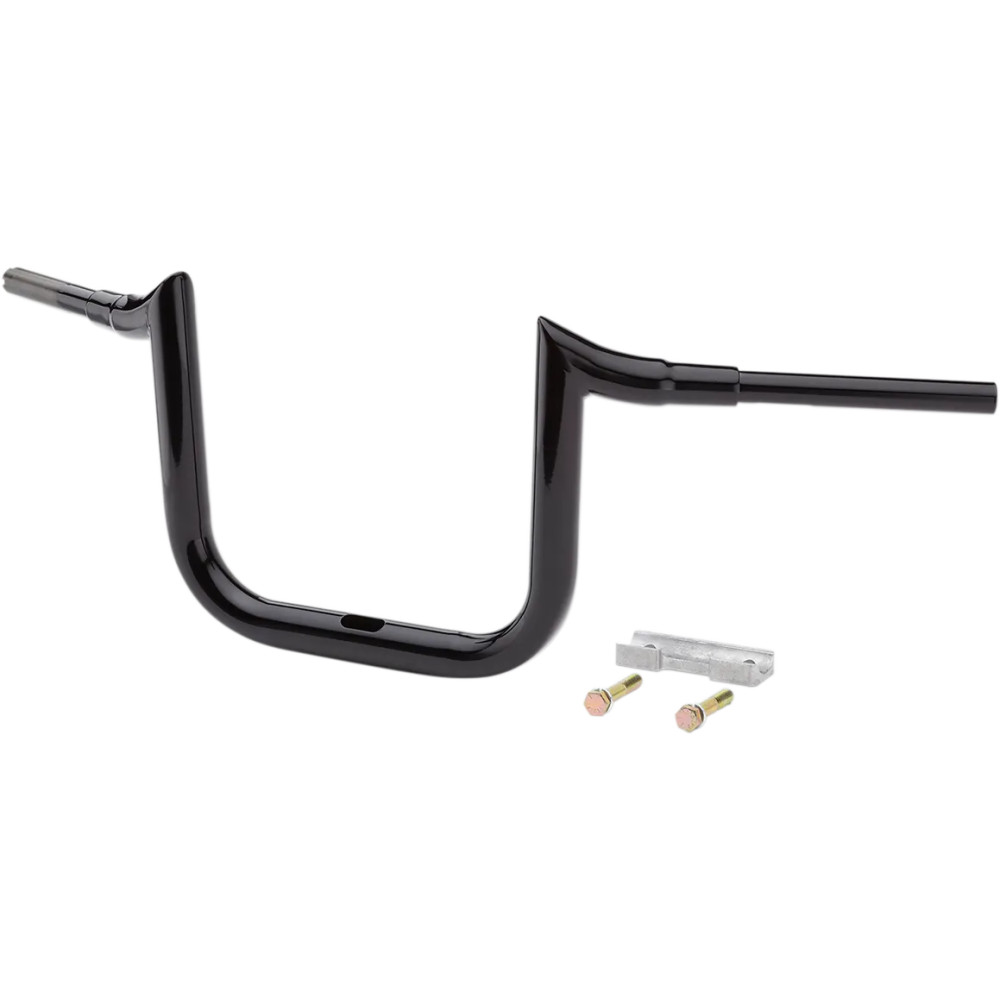 Manillar Ape Hanger Grande Prime de 1-1/2" — abrazadera 1-1/2", subida 10", negro brillante