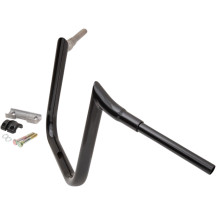 Manillar Ape Hanger Grande Prime de 1-1/2" — abrazadera 1-1/2" (38 mm), altura 12", ancho 36", negro brillo