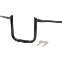 Manillar Ape Hanger Grande Prime de 1-1/2" — abrazadera 1-1/2" (38 mm), altura 12", ancho 36", negro brillo
