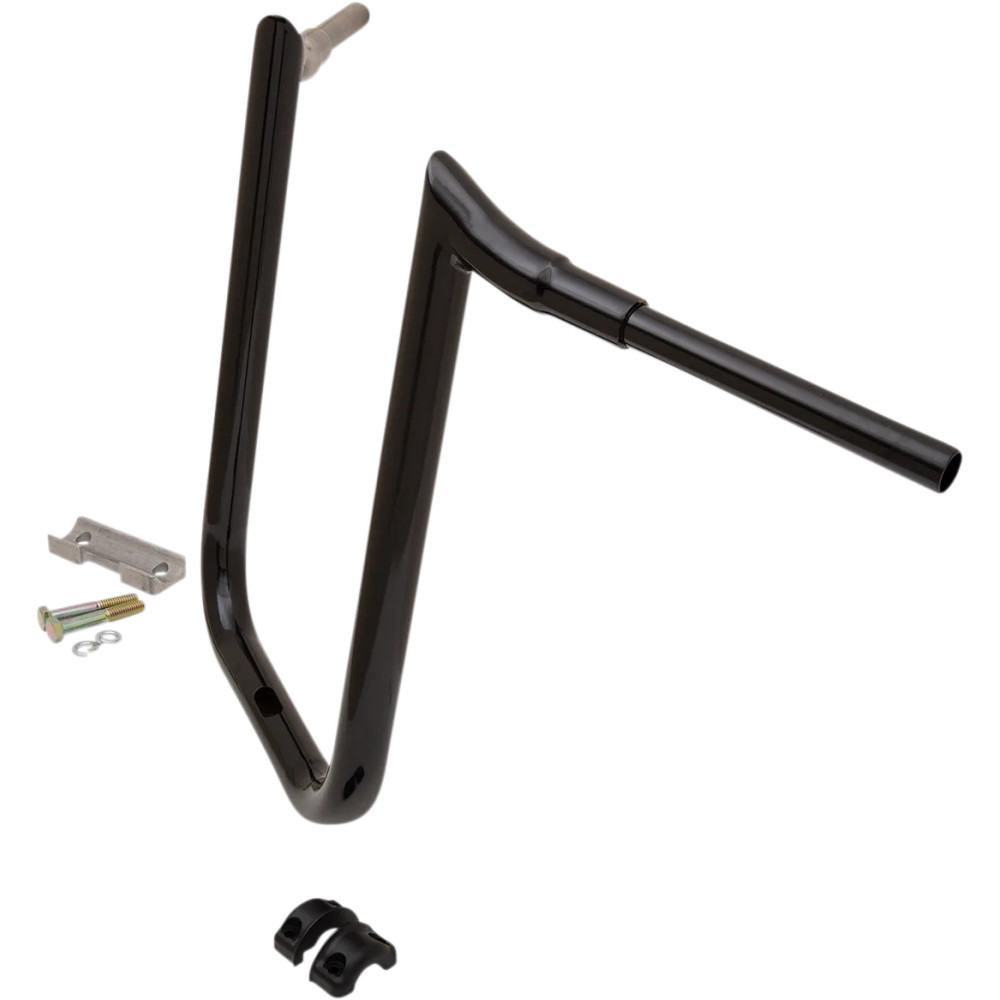 Manillar Grande Prime Ape Hanger 1-1/2" — abrazadera 1-1/2" (38 mm), 18" subida, 36" ancho, negro brillante