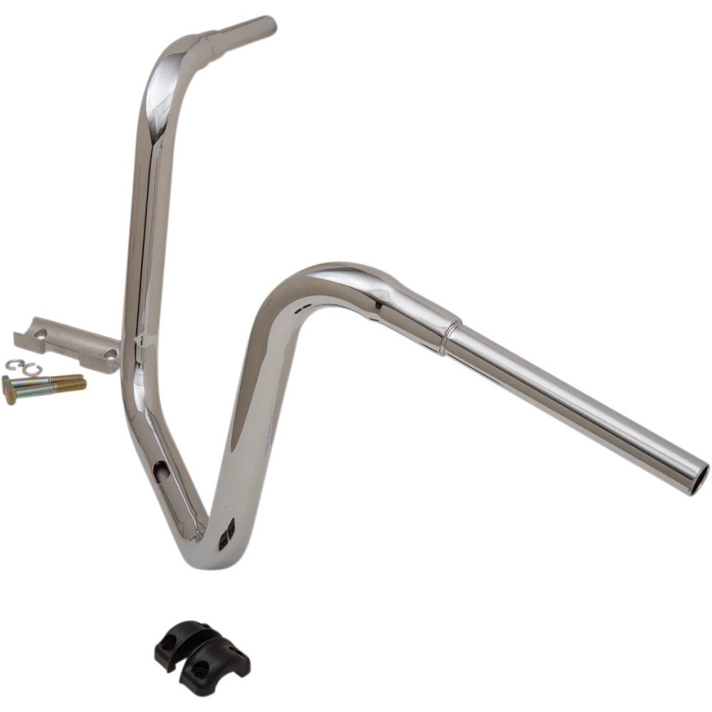 Manillar Ape Hanger tradicional Grande 1-1/2" — diámetro 1-1/2", elevación 14", ancho 37-1/2", cromado