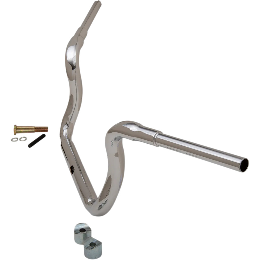 Manillar Ape Hanger Tradicional Grande de 1-1/2" — 1-1/2" diámetro, 10" altura, 39" ancho, Cromo