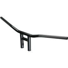 Barra en T de 1" — 76 cm ancho, 20,5 cm alzada, 1" diámetro, negro brillo