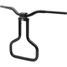 Double Walled Road Glide Kage Fighter T-Bar — 1-1/4" diameter, 18" rise, 30-1/2" width, Black gloss