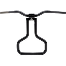 Double Walled Road Glide Kage Fighter T-Bar — 1-1/4" diameter, 18" rise, 30-1/2" width, Black gloss