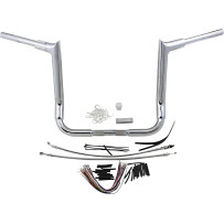 1-1/2" EZ Install Pointed Top Handlebar Kit — 1-1/2" diameter, 14" rise, 36" width, Chrome
