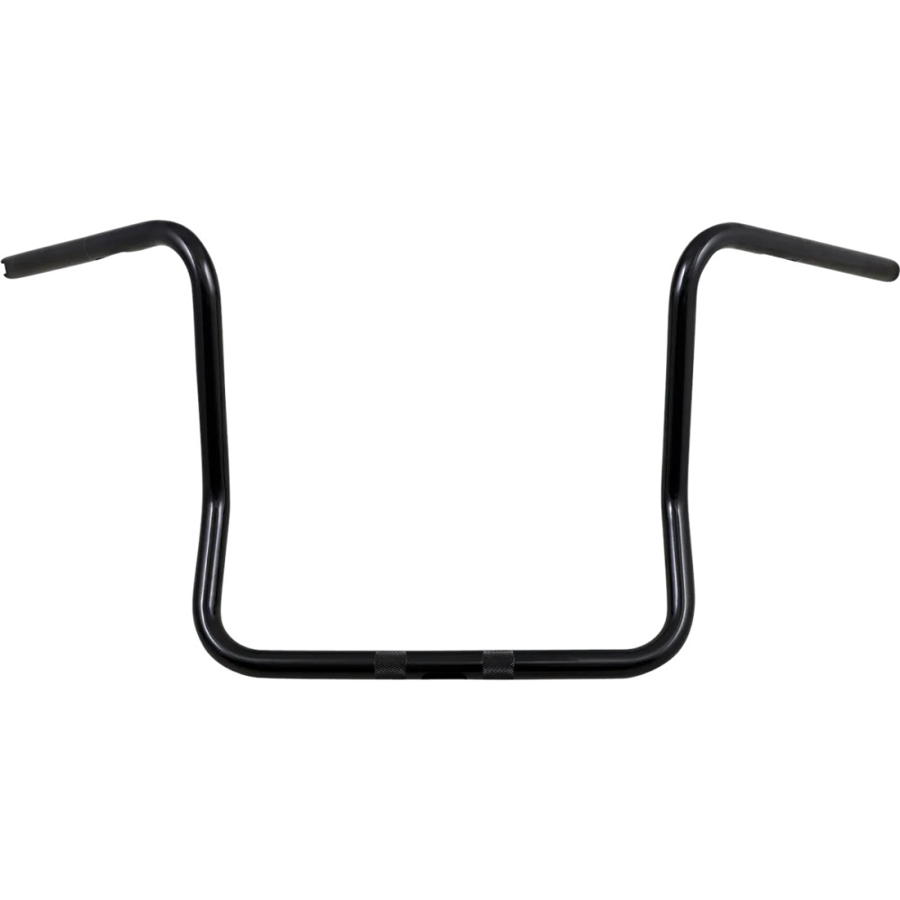 Manillar de 1" — Abrazadera 1", 12" ancho central, 12" elevación, Negro brillante