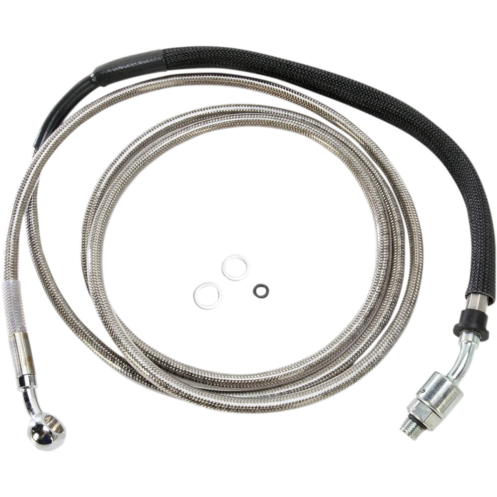 Línea de embrague hidráulica de acero inoxidable — 203.5 cm (80-1/8"), laca transparente