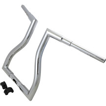 Thresher Handlebar — 30-1/2" width, 1-1/2" dia, 1-1/4" clamp, 4-1/2" pullback, Chrome
