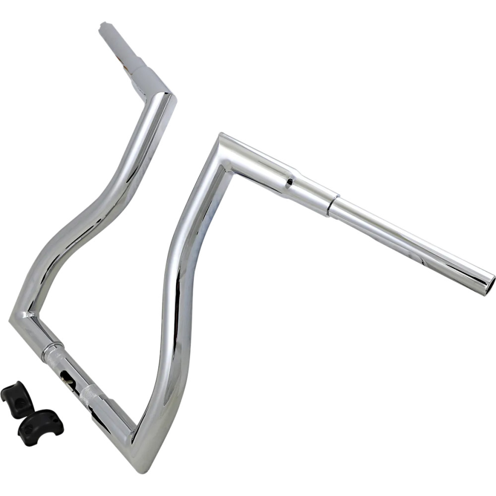 Thresher Handlebar — 30-1/2" width, 1-1/2" dia, 1-1/4" clamp, 4-1/2" pullback, Chrome