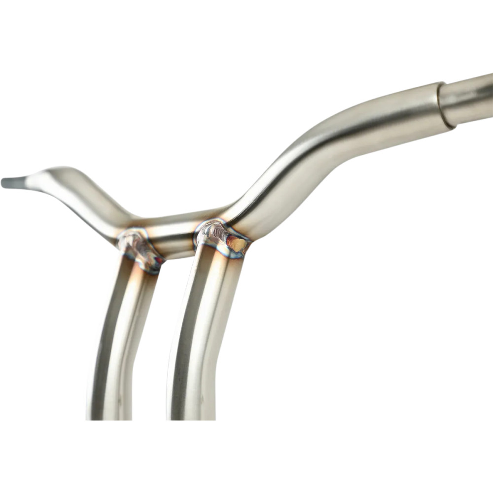 Kage Fighter Welded Bent-Riser Handlebar — Rise 10", Pullback 4", Width 30-1/2", 1-1/4" dia, Polished