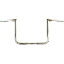 1-1/4" Twin Peaks Touring Handlebar — 1-1/4" diameter, 1" clamp, 12" rise, Polished