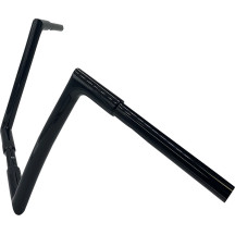 Manillar plano EZ Install de 1-1/4" — abrazadera 1-1/4", 35" ancho, 12" elevación, Negro