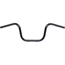 Manillar 1" con TBW Plugs — 25.4 mm abrazadera, 77.5 cm (30-1/2") ancho, 15 cm elevación, Negro