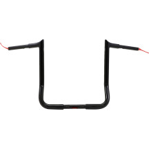 Kit de instalación de manillar Viking 1-1/4" — diámetro 1-1/4", abrazadera 1", ancho central 30,5 cm, Negro brillo
