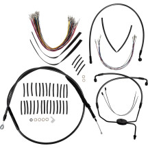 1-1/4" Viking Handlebar Installation Kit — 1" clamp, Black gloss