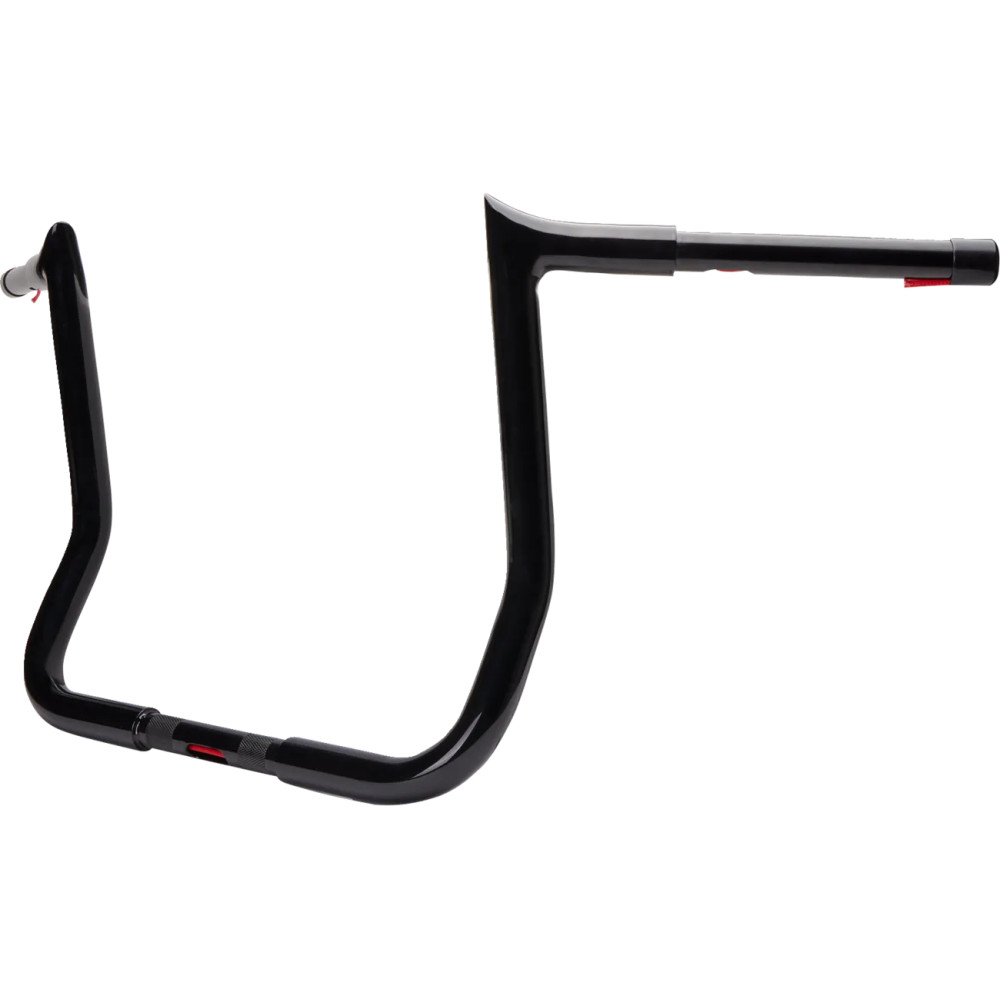 Kit de manillar Viking Warrior — Abrazadera 1-1/4", elevación 12", retroceso 6", ancho 34", Negro brillante