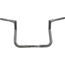 1-1/4" EZ Install Flat Top Handlebar — 1" clamp, 15-1/2" center width, Chrome