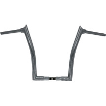Manillar de 1-1/2" con punta superior — diámetro 1-1/2", abrazadera 1-1/4", ancho 35", altura 16", Cromo