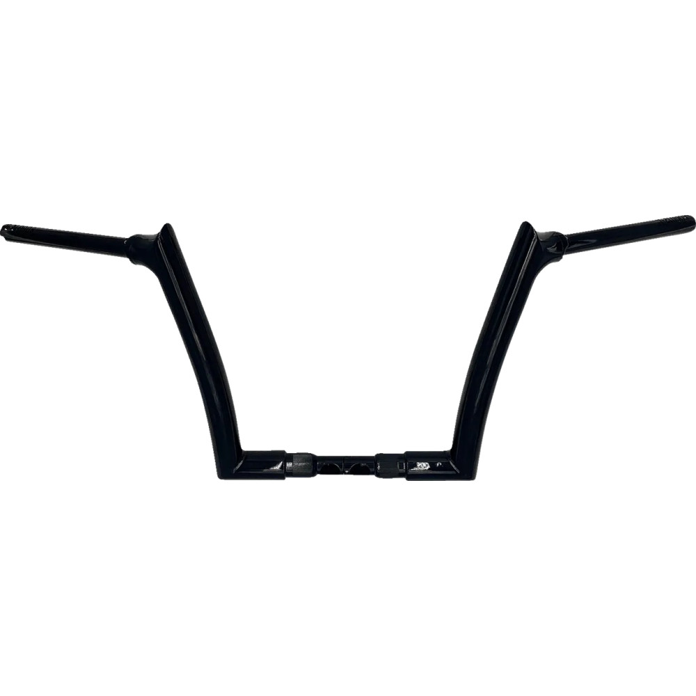 1-1/2" EZ Install Pointed Top Handlebar — 1-1/4" clamp, 10-1/4" center width, Black